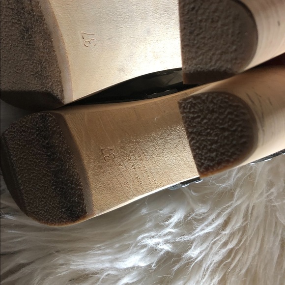 Swedish Hasbeens slip in classic clogs, super-high  black, size 37 - Picture 7 of 16